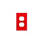 Leviton 80703-r Red Duplex Receptacle Wallplate
