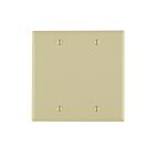 Leviton 80725-I 2-Gang Blank Wallplate
