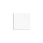 Leviton 80725-W 2-Gang Blank Wallplate