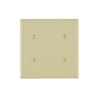 Leviton 80734-I 2 Gang Blank Wallplate
