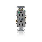 Leviton 8200-HGY 15A 125V Receptacle