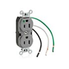 Leviton 8200-LGY 15A 125V Receptacle