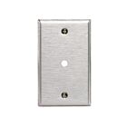 Leviton 84013-40 1 Gang Stainless Steel Telephone Plate-.312 Hole