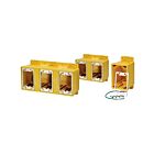 Leviton FDBx2-YL Yellow 2G Wetguard Fd Box