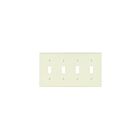 Leviton lev-78012 Almond Toggle Switch Wallplate
