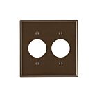 Leviton lev-85052 Brown Single Outlet Receptacle Wallplate