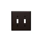 Leviton Lev-85109 2-Gang Toggle Switch Wallplate
