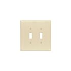 Leviton lev-86109 Ivory Toggle Switch Wallplate