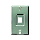 Leviton 4108w-sp Stainless Steel Single Receptacle Wallplate
