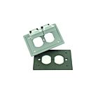 Leviton 4976-fs Grey Duplex Receptacle Cover Plate
