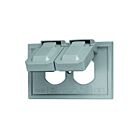 Leviton 4976-gy Grey Duplex Receptacle Cover Plate