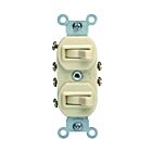 Leviton 5243-t Light Almond Combination Switch