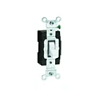Leviton 5501-lhw White Toggle Switch
