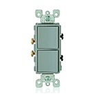 Leviton 5634-gy Gray Rocker Switch
