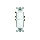 Leviton 5634-t Light Almond Combination Rocker Switch