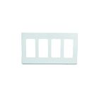 Leviton 80312-sw White Decorator Wallplate 4 Gangs