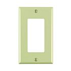 Leviton 80401-CNI 1-Gang Decora Wallplate Ivory