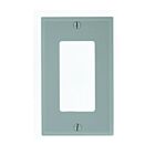 Leviton 80401-ngy Grey Wallplate 1 Gangs