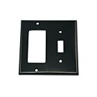Leviton 80405-e Black Combination Wallplate