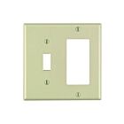 Leviton 80405-i Ivory Combination Wallplate