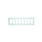 Leviton 80408-w White Wallplate 8 Gangs