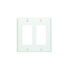 Leviton 80409-CNW 2-Gang Decora Duplex Wallplate White