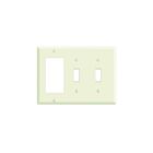Leviton 80421-t Light Almond Combination Wallplate