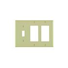 Leviton 80431-i Ivory Wallplate 3 Gangs