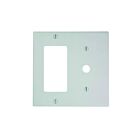 Leviton 80479-w White Combination Wallplate