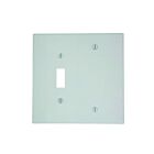 Leviton 80506-w White Combination Wallplate