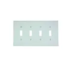 Leviton 80512-w White Wallplate 4 Gangs