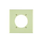 Leviton 80530-i Ivory Wallplate 2 Gangs