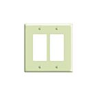 Leviton 80609-i Ivory Wallplate 2 Gangs