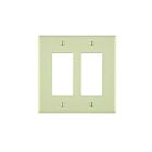 Leviton 80609-t Light Almond Wallplate 2 Gangs