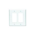 Leviton 80609-w White Wallplate 2 Gangs