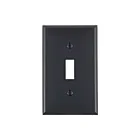 Leviton 80701-e Black Wallplate 1 Gangs