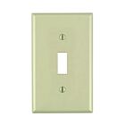 Leviton 80701-i Ivory Toggle Wallplate