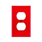 Leviton 80703-r Red Duplex Receptacle Wallplate