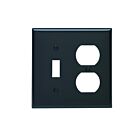 Leviton 80705-e Black Wallplate 2 Gangs