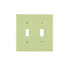 Leviton 80709-i Ivory Wallplate 2 Gangs