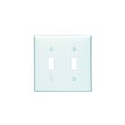 Leviton 80709-w White Wallplate 2 Gangs