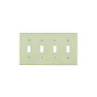 Leviton 80712-t White Wallplate 4 Gangs
