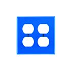 Leviton 80716-bu Blue Wallplate 2 Gangs