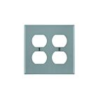 Leviton 80716-gy Grey Wallplate 2 Gangs