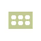 Leviton 80730-i Ivory Wallplate 3 Gangs
