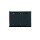 Leviton 80735-e Black Wallplate 3 Gangs