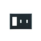 Leviton 80745-e Black Wallplate 3 Gangs