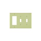 Leviton 80745-i Ivory Wallplate 3 Gangs