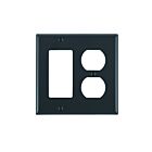Leviton 80746-e Black Combination Wallplate