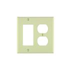 Leviton 80746-t Light Almond Combination Wallplate